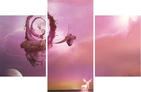 Obraz - Víla na plávajúcom ostrove (90x60 cm)