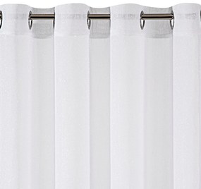 ZÁCLONA NA KRÚŽKOCH SAKALI 350X250 CM BIELA
