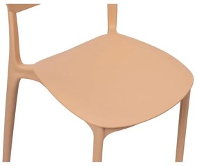 Broskyňová plastová záhradná stolička Hébé – Bonami Essentials