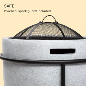 Blumfeldt Grail, ohnisko s grilom, MgO a oceľový plášť, lapač iskier