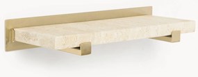 Mramorový malý nástenný regál Ally, Š 40 cm