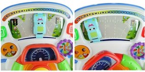 LEAN Toys Interaktívny vzdelávací volant – zvuky a svetlo