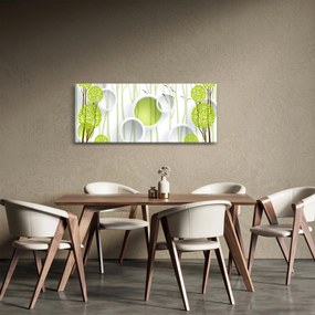 Obraz abstrakcie so stromami (120x50 cm)