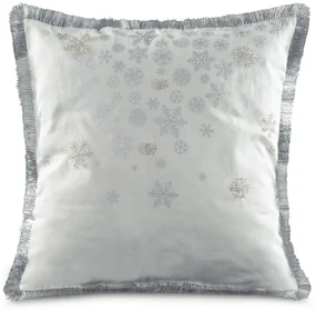 VIANOČNÁ DEKORAČNÁ OBLIEČKA NA VANKÚŠ HOLLY 45X45 CM BIELA