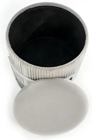 Taburet CRICKET pr. 40 cm šedá