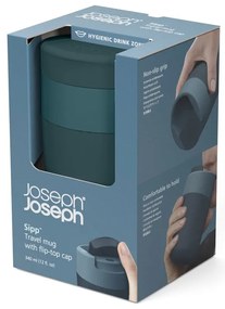 Tmavomodrý cestovný hrnček 340 ml Sipp – Joseph Joseph