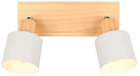 Bodové svietidlo v bielo-prírodnej farbe ø 9 cm Shanti – Trio
