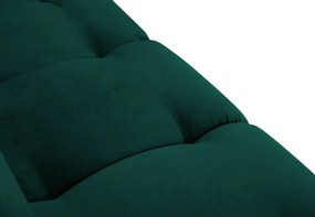 Leňoška malvin ľavá 216 cm zamat zelená MUZZA