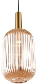 Toolight -  sklenené stropné svietidlo Amber APP458-1CP, oranžová, OSW-00588