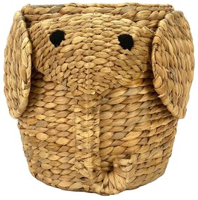 Detský kôš na hračky z vodného hyacintu v prírodnej farbe ø 30x35 cm Elephant – Compactor