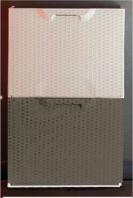 ARTPLAST Plastový stojan na topánky Rattan U50-FRT, šírka 51 cm, sivobiely/biely