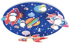 ACA DECOR LED detské stropné svietidlo KOSMOS 18W/230V/3000K/1440Lm/180°/IP20, kruhové, multicolor