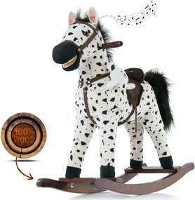 Hojdací koník Mustang s čiernymi bodkami