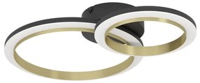 Eglo 901223 - LED Stmievateľné stropné svietidlo CALLIERA LED/12W/230V čierna/zlatá