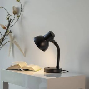 JUST LIGHT. 11080-18 - Flexibilná stolná lampa FLEXI 1xE27/25W/230V čierna