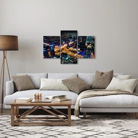 Obraz nočného mesta (90x60 cm)