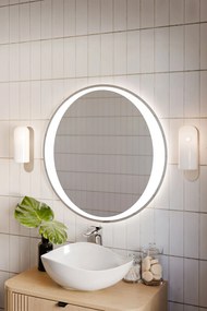 Comad Závesné zrkadlo s LED osvetlením Aurelia ⌀80 cm