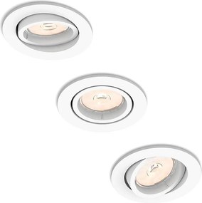 Philips 50393/31/PN - SADA 3× podhľadových svietidiel DONEGAL, 1× GU10/5,5W/230V
