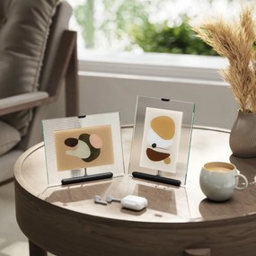 Čierny sklenený stojací rámček 16x20 cm Flute – Umbra