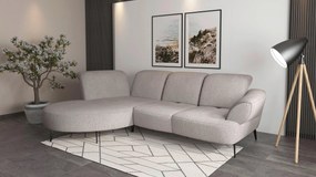 XXXLutz ROHOVÁ SEDAČKA, textil, strieborná Sit & More - Sedačky - 000144013236
