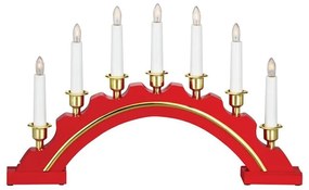 Červená/v zlatej farbe vianočná svetelná dekorácia Celine – Markslöjd