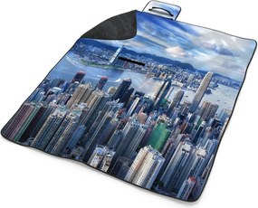 Sablio Plážová deka Mesto s mrakodrapmi: 200x140 cm