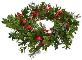 Vianočný zdobený veniec Navara, 40 cm