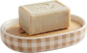 Miska na mydlo Vichy, kombinácia farieb/s drevenými prvkmi