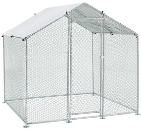 InternetovaZahrada - Vonkajšia klietka pre sliepky - 2x2x2 m