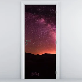 Fototapeta na dvere - Ružová mliečna dráha (95x205cm)