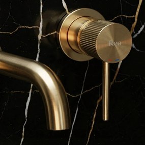 Rea Lungo Grip, podomietková umývadlová batéria, zlatá matná, REA-B7431