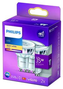 Philips LED reflektor GU10 3,5 W 2 700 K 36° 2 ks