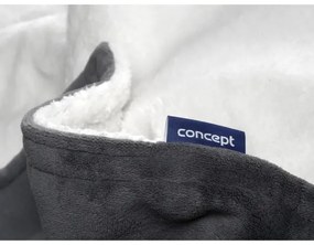 Concept DV7420 - Elektrická vyhrievacia deka 160W/230V 180x130 cm šedá/biela