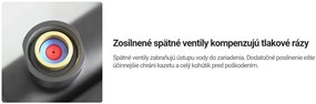Deante Cascada, termostatická vaňová batéria so sprchovou súpravou, titánová, DEA-NAC_D1HT