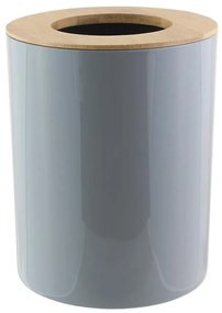 Plastový kôš s bambusovým vekom sivý CP-3298 06