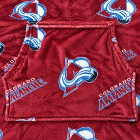 Mikinová televízna deka NHL Colorado Avalanche – veľ. M