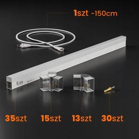 LED Stropné svietidlo LED/280W/85-265V 6500K 313x298 cm CRI 90 IP54 biela