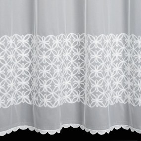 ZÁCLONA NA KRÚŽKOCH EVA MINGE LIWIA 140X250 CM BIELA