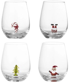 Bloomingville Vianočné poháre Misa 560 ml – set 4 ks