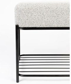 Svetlosivý taburet Milou – White Label