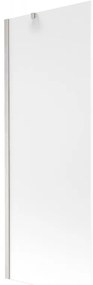 Mexen Next, 1-krídlová vaňová zástena 70 x 150 cm, 6mm sklo námraza, oceľová, 895-070-000-00-30-97