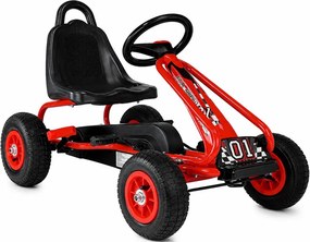 LEAN Toys Šliapací gokart G201, červený