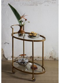 Servírovací stolík na kolieskach 35x67 cm Push – WOOOD