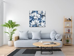 Gario Maľovanie podľa čísel Kvetinové pozadie Magnólie Rozmery: 50 x 50 cm, Rámovanie: S vnútorným rámom