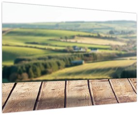Obraz - Výhľad na krajinu (90x60 cm)