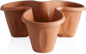 BAMA Kvetináč TRIFOGLIO, farba terracota