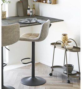 Béžová čalúnená barová stolička s nastaviteľnou výškou (výška sedadla 61 cm) Middelfart – House Nordic