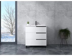 Torino White Kúpeľňová skrinka s umývadlom 100cm