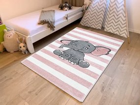 Koberce Breno Kusový koberec Kiddo A1087 pink, ružová,80 x 150 cm