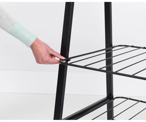 Čierny oceľový stojan na oblečenie Linn – Brabantia